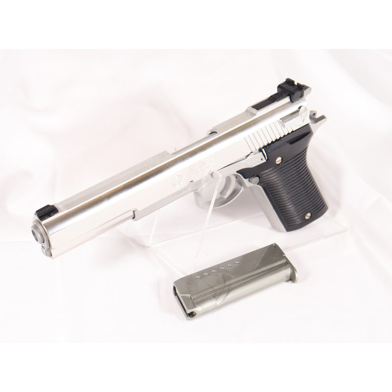 【中古即納】[MIL] 東京マルイ エアハンドガン オートマグIII ステンレスタイプ ハイグレード/ホップアップ(旧パッケージ)(No.22) (10歳以上専用)(20150223)