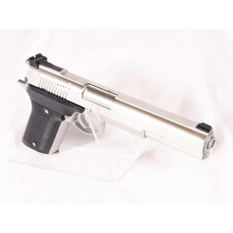 【中古即納】[MIL] 東京マルイ エアハンドガン オートマグIII ステンレスタイプ ハイグレード/ホップアップ(旧パッケージ)(No.22) (10歳以上専用)(20150223)