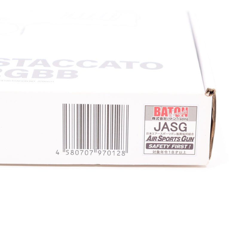 【中古即納】[MIL] BATON airsoft(バトンエアソフト) CO2ガスブローバック BS-STACCATO【JASG認定】 セカンドロット改良版(BS-STACCATO) (18歳以上専用)(20221013)