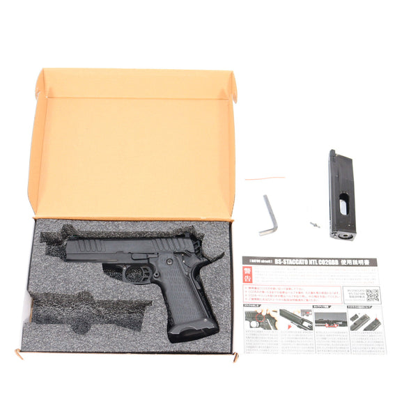 【中古即納】[MIL] BATON airsoft(バトンエアソフト) CO2ガスブローバック BS-STACCATO【JASG認定】 セカンドロット改良版(BS-STACCATO) (18歳以上専用)(20221013)