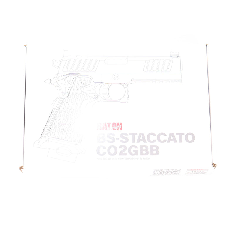 【中古即納】[MIL] BATON airsoft(バトンエアソフト) CO2ガスブローバック BS-STACCATO【JASG認定】 セカンドロット改良版(BS-STACCATO) (18歳以上専用)(20221013)