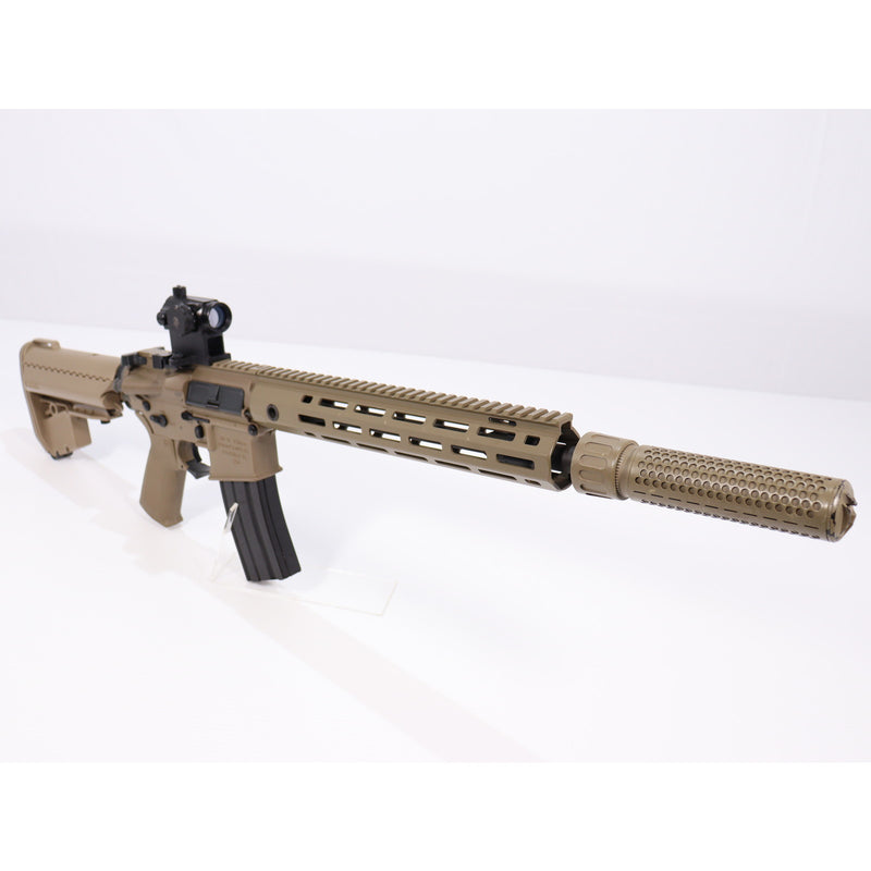 【中古即納】[MIL] ARROW DYNAMIC(アローダイナミック) 電動アサルトライフル SR-16 E3 カービン MOD2 M-LOK DE(ダークアース) (カスタム品) (18歳以上専用)(20150223)