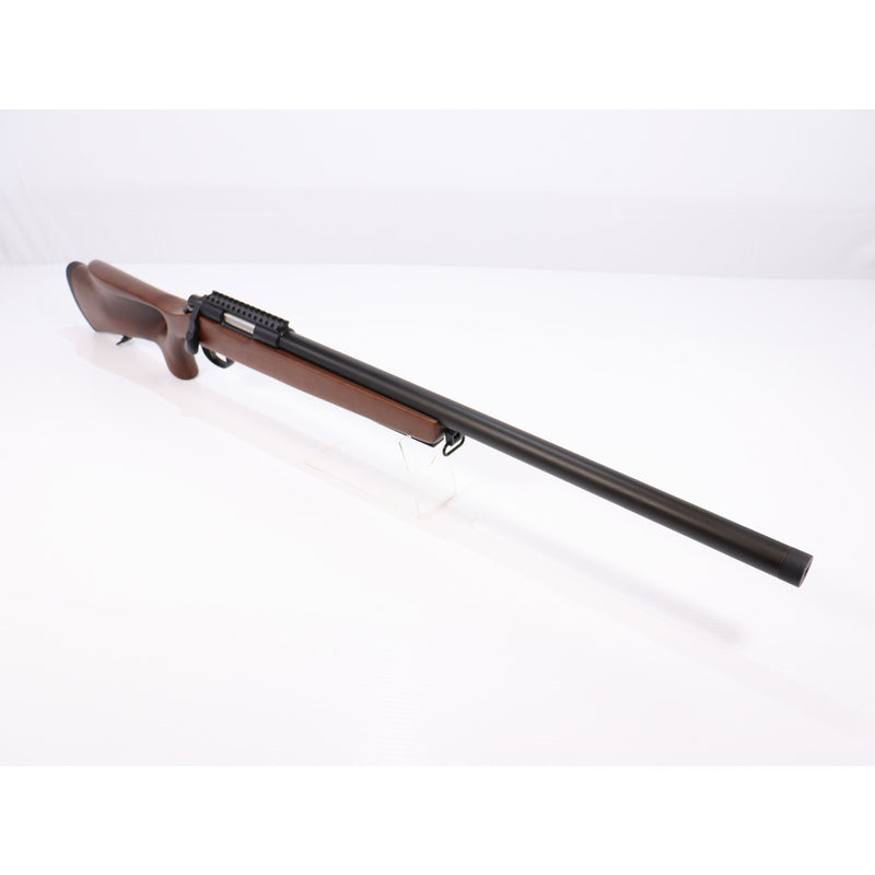 【中古即納】[MIL] DOUBLE BELL(ダブルベル) エアコッキングライフル ボルトアクション サムホールカスタムストック リアルウッド(20150223)