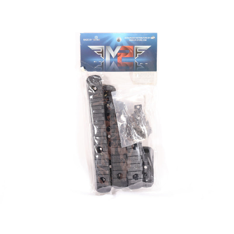 【中古即納】[MIL] WADSN M-LOK/KeyMod対応 ポリマー製 レールセクション BK 6枚セット(MP02013-BK)(20150223)