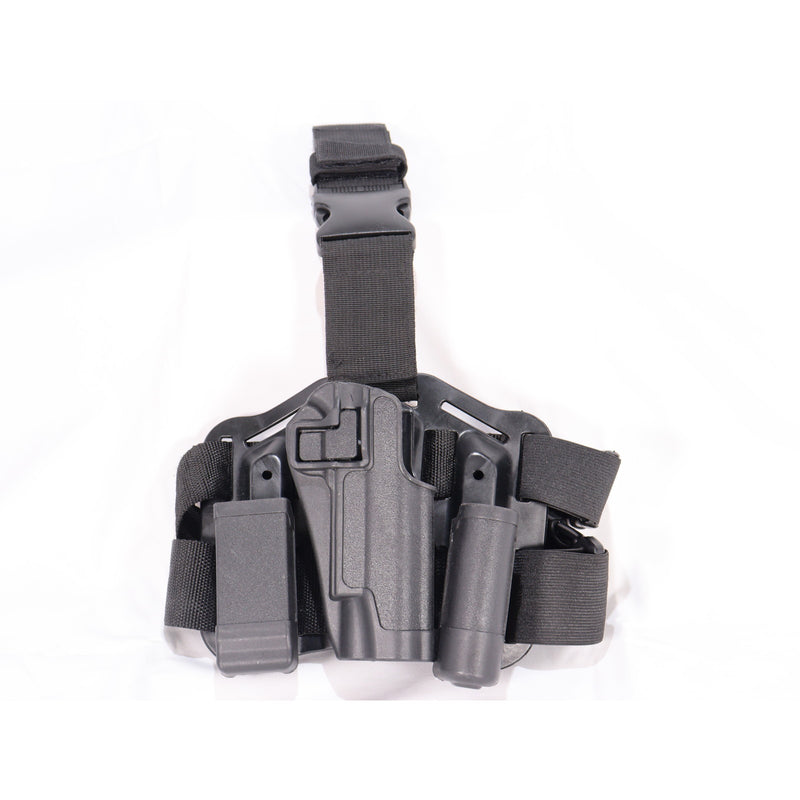 【中古即納】[MIL] ノーブランド BLACKHAWK!タイプ ガバメント用 レッグホルスター BK(ブラック/黒)(20150223)