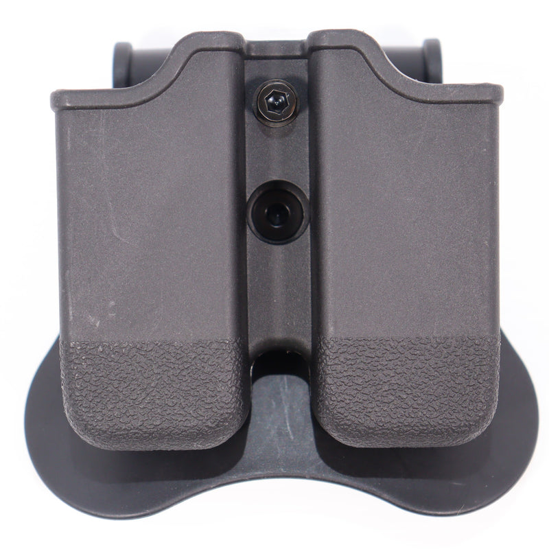 【中古即納】[MIL] AMOMAX(アモマックス) ダブルマガジンポーチ(G17/G18/G19 ダブルスタックマガジン) BK(ブラック/黒)(AM-MP-G3)(20210424)