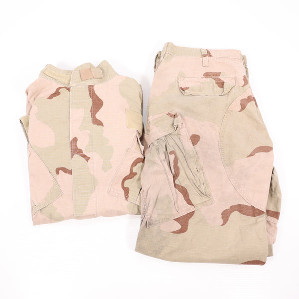 【中古即納】[MIL] PARACLETE ARMOR & EQUIPMENT BDU上下セット サイズUS.M 3Cデザート(20150223)