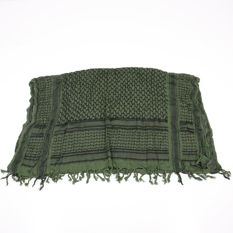 【中古即納】[MIL] ノーブランド シュマグ アフガンストール グリーン/ブラック(100×80cm)(20150223)