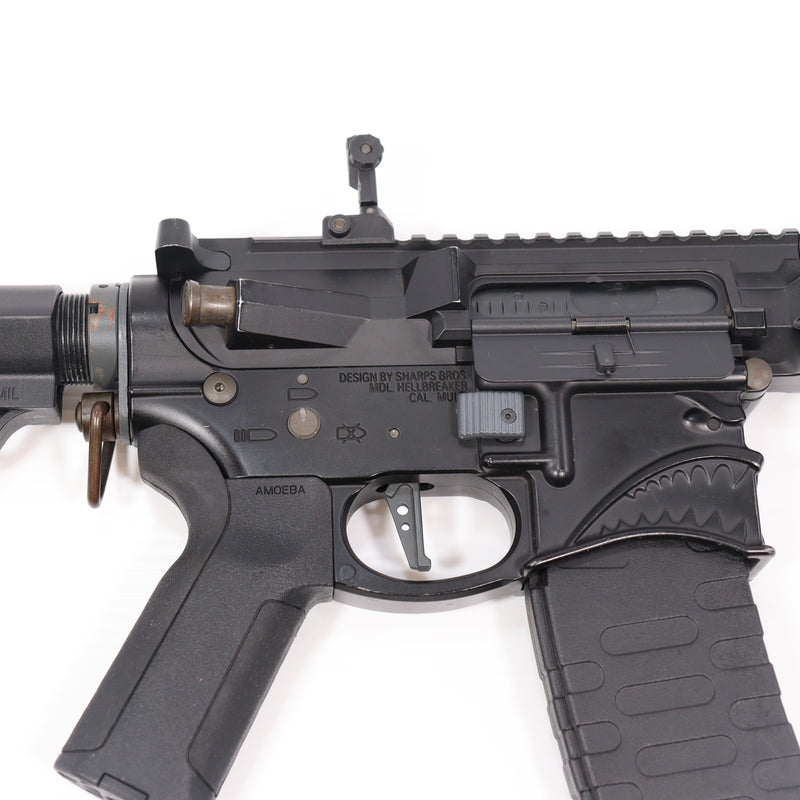 【中古即納】[MIL] EMG/ARES(アレス) 電動アサルトライフル SHARPS BROS Hellbreaker AR-15 10インチ (M4-SB10-BK) (カスタム品) (18歳以上専用)(20150223)