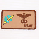 【中古即納】[MIL] ノーブランド USAF PJ 刺繍ベルクロパッチ タンカラー(20150223)