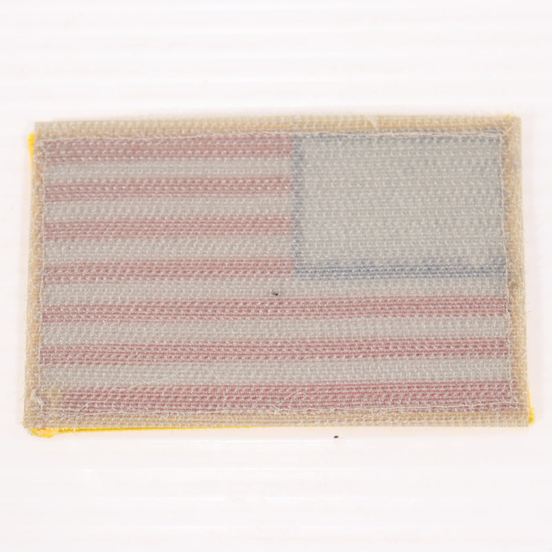 【中古即納】[MIL] ノーブランド 星条旗 刺繍ベルクロパッチ ゴールドリム(20150223)