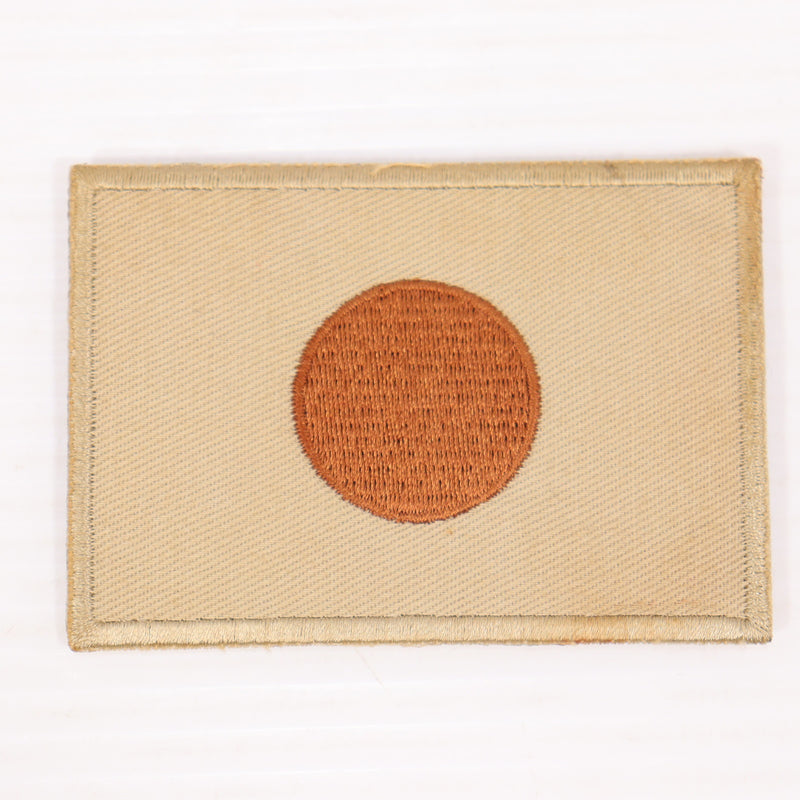 【中古即納】[MIL] ノーブランド 日の丸 刺繍ベルクロパッチ カーキ(20150223)