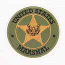 【中古即納】[MIL] ノーブランド US MARSHAL 刺繍ベルクロパッチ OD(オリーブドラブ)(20150223)