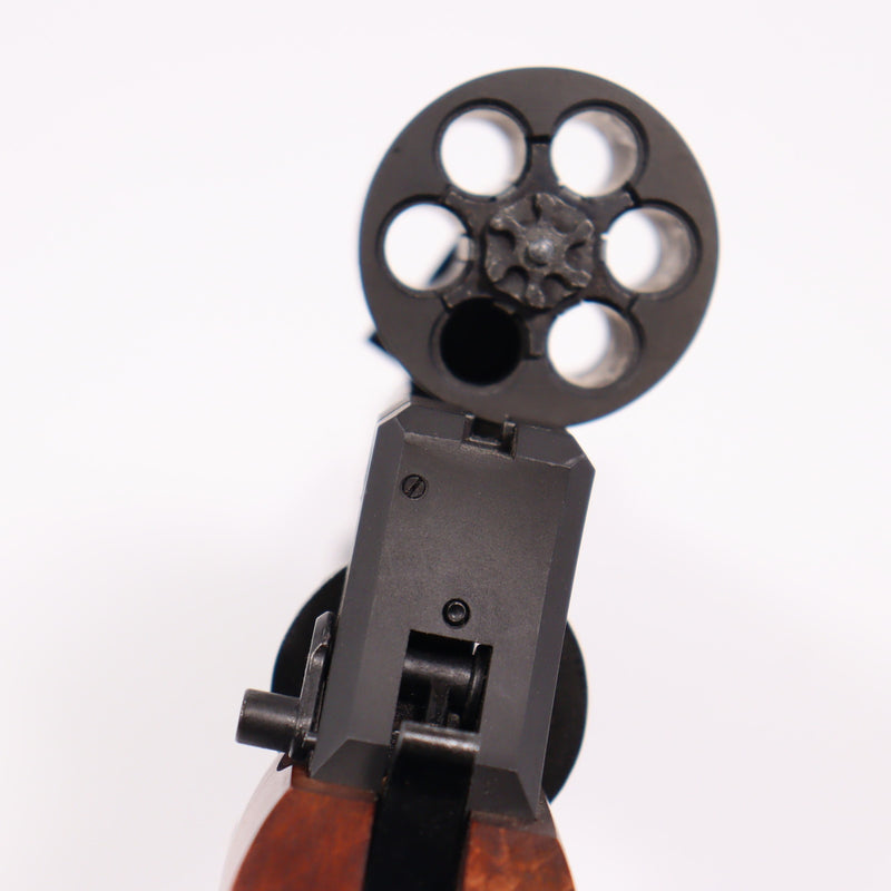 【中古即納】[MIL] マルシン工業 ガスリボルバー マテバリボルバー 6mmBB・Xカートリッジ仕様 6インチ 最高級ブナ製木製グリップ仕様 ブラック HW(ヘビーウェイト) (18歳以上専用)(20190620)