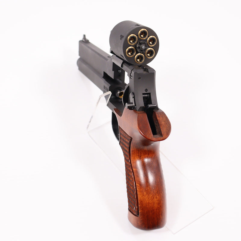 【中古即納】[MIL] マルシン工業 ガスリボルバー マテバリボルバー 6mmBB・Xカートリッジ仕様 6インチ 最高級ブナ製木製グリップ仕様 ブラック HW(ヘビーウェイト) (18歳以上専用)(20190620)