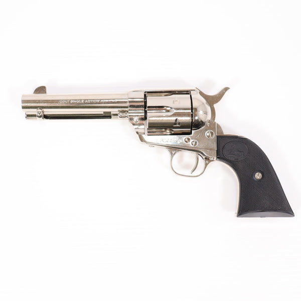 【中古即納】[MIL] タナカワークス ガスリボルバー コルト SAA.45 シビリアン ニッケルフィニッシュ ABS (18歳以上専用)(20150223)