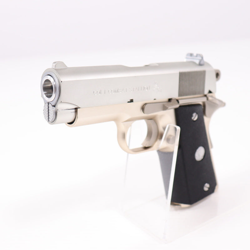 【中古即納】[MIL] MGC ガスブローバック コルト コンバットスタリオン オールシルバー ABS マグナブローバック (18歳以上専用)(20150223)