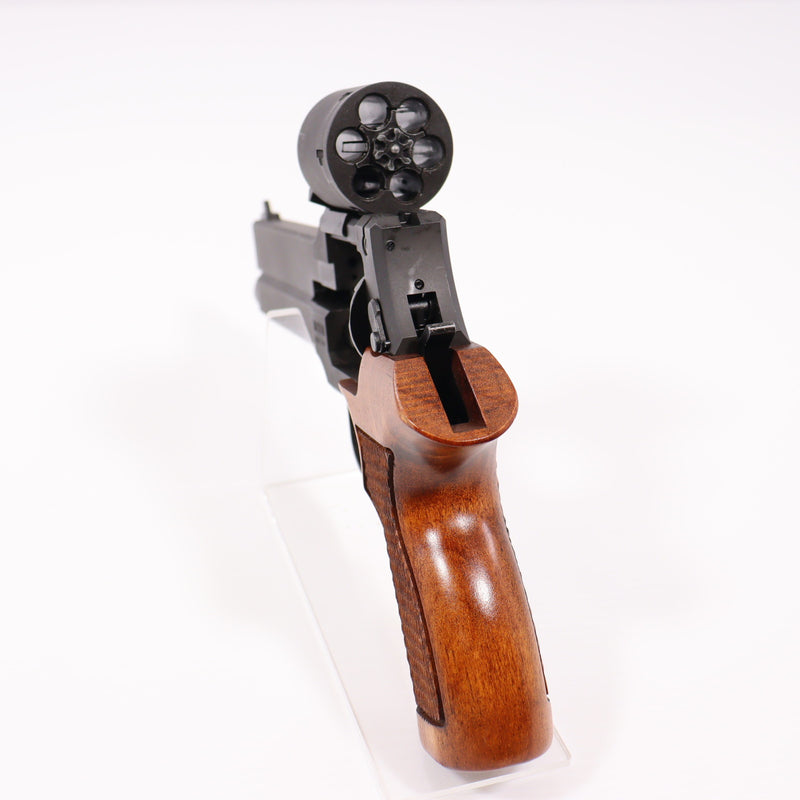 【中古即納】[MIL] マルシン工業 ガスリボルバー マテバリボルバー 6mmBB・Xカートリッジ仕様 6インチ 最高級ブナ製木製グリップ仕様 ブラック HW(ヘビーウェイト) (18歳以上専用)(20190620)