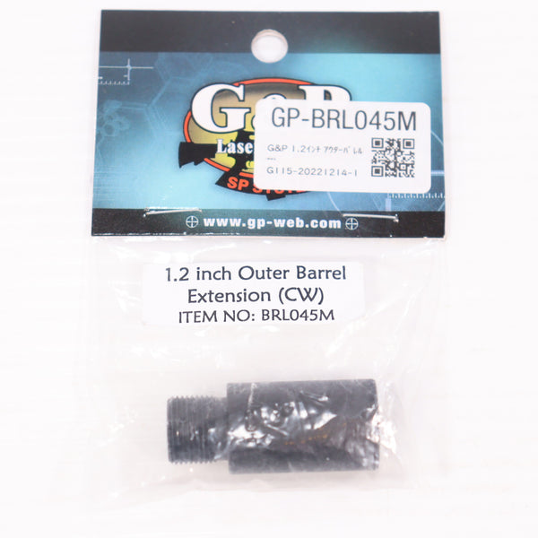 【中古即納】[MIL] G&P 1.2インチ アウターバレル エクステンション 14mm正ネジ(BRL045M)(20150223)