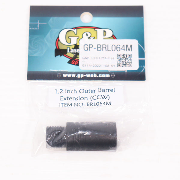 【中古即納】[MIL] G&P 1.2インチ アウターバレル エクステンション 14mm逆ネジ(BRL064M)(20150223)