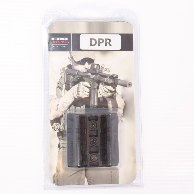 【中古即納】[MIL] FAB-Defense(ファブディフェンス) DPR16/4 ダブルピカティニーレイル M16/M4 スタンダードハンドガード対応 BK(ブラック/黒)(20150223)