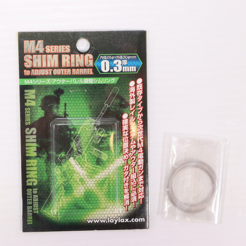 【中古即納】[MIL] LayLax(ライラクス) M4シリーズ・アウターバレル調整シムリング 0.3mm厚(20150223)