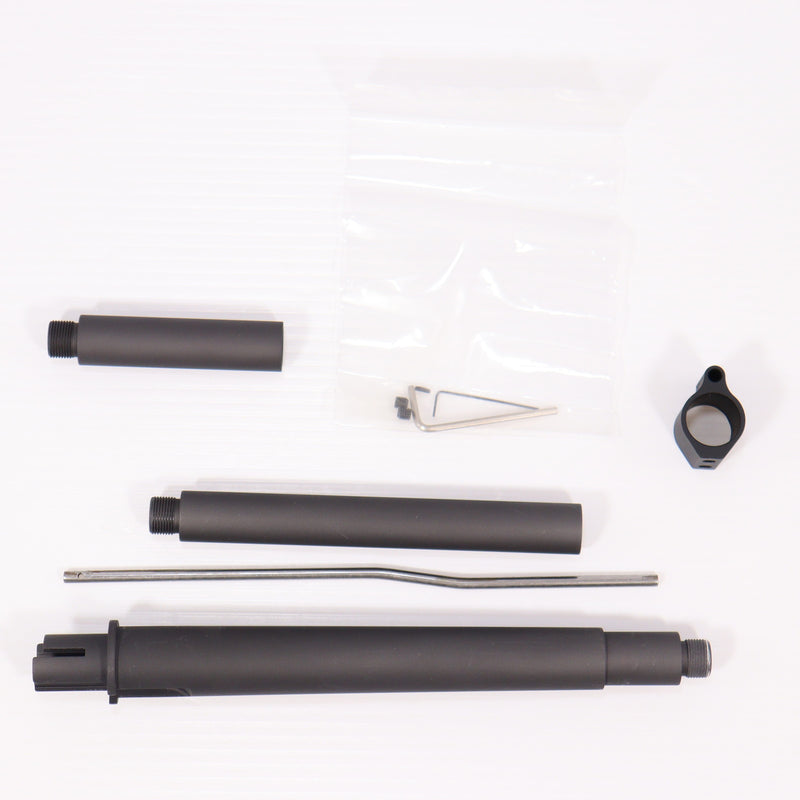 【中古即納】[MIL] AngryGun(アングリーガン) WCRS アルミアウターバレルキット 14.7インチ/12.5インチ 14mm逆ネジ for AEG(20150223)