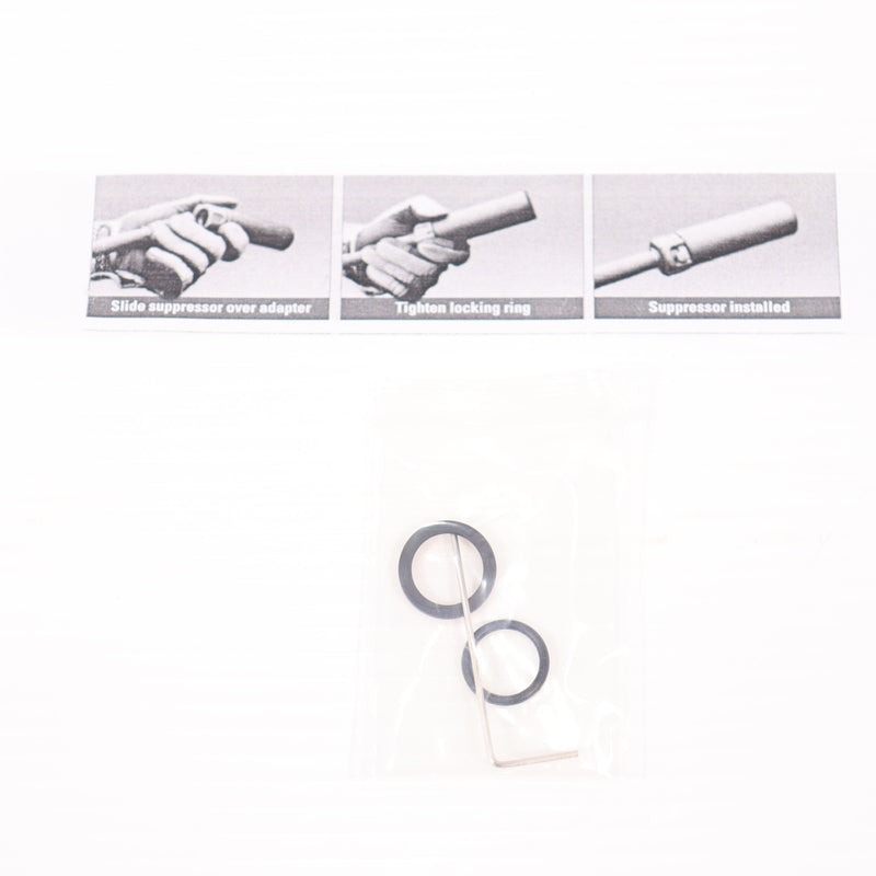 【中古即納】[MIL] AngryGun(アングリーガン) SUREFIREタイプ SOCOM556 QDダミーサイレンサー & FH-556-RC スチールフラッシュハイダー BK(ブラック/黒)(20150223)