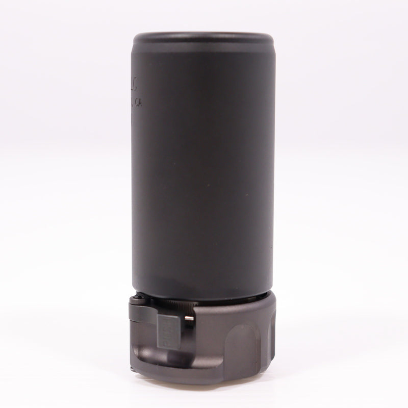 【中古即納】[MIL] Airsoft Artisan(エアソフト・アルチザン) SUREFIREタイプ WARDEN ブラストディフューザー & FH556RC-1 スチールフラッシュハイダー BK(ブラック/黒)(AA-SIL-02-BK-A)(20150223)