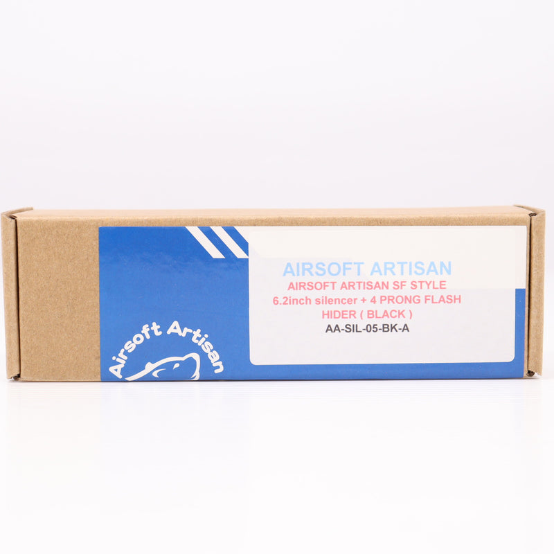 【中古即納】[MIL] Airsoft Artisan(エアソフト・アルチザン) SUREFIREタイプ SOCOM556-RC QDダミーサイレンサー & FH556RC スチールフラッシュハイダー BK(ブラック/黒)(AA-SIL-05-BK-A)(20150223)