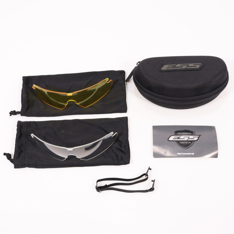 【中古即納】[MIL] ESS(Eye Safety Systems) CROSSBOW バリスティックアイシールド 3レンズ(740-0387)(20150223)