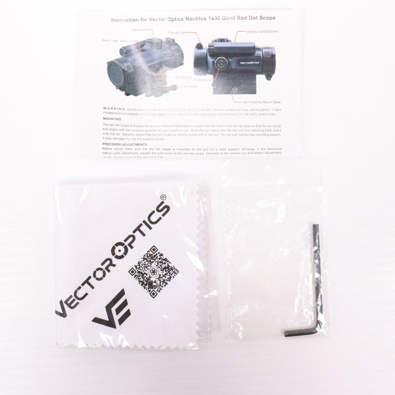 【中古即納】[MIL] VECTOR OPTICS(ベクターオプティクス) Nautilus(ノーチラス) GenII 1×30 レッドドットサイト(SCRD-26II)(20150223)