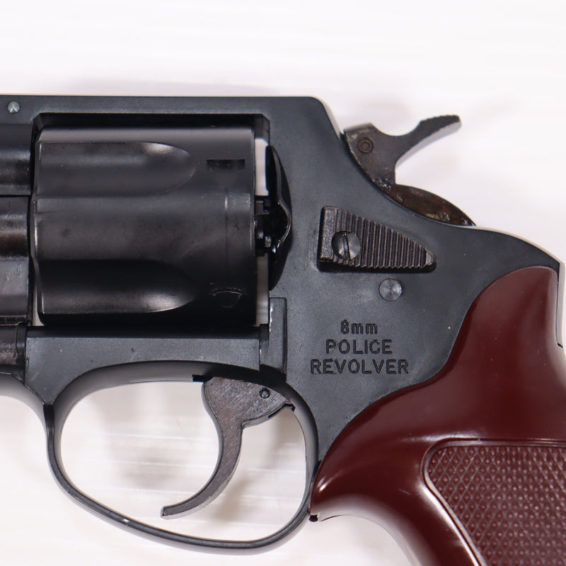 【中古即納】[MIL] マルシン工業 ガスリボルバー 8mm ポリスリボルバー 2インチ ブラックABS (18歳以上専用)(20150223)