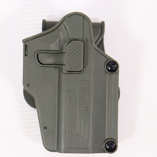 【中古即納】[MIL] AMOMAX(アモマックス) マルチ・フィット・ホルスター OD(オリーブドラブ) 右用(AM-UHOD)(20150223)