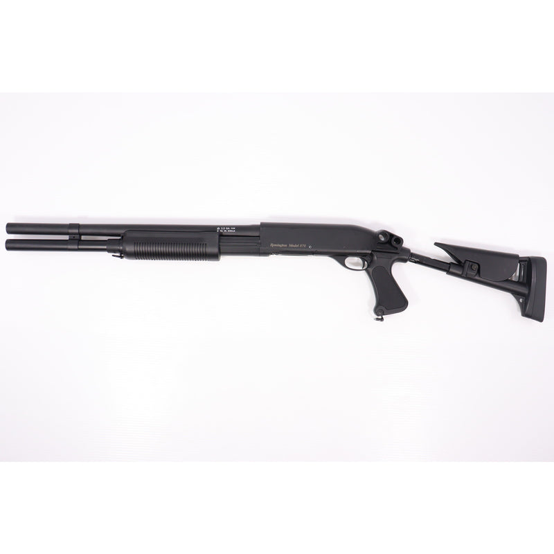 【中古即納】[MIL] CYMA(シーマ) エアショットガン M870 ロング リトラクタブルストック スポーツライン Remington刻印 BK(ブラック/黒)(CM353L) (18歳以上専用)(20150223)