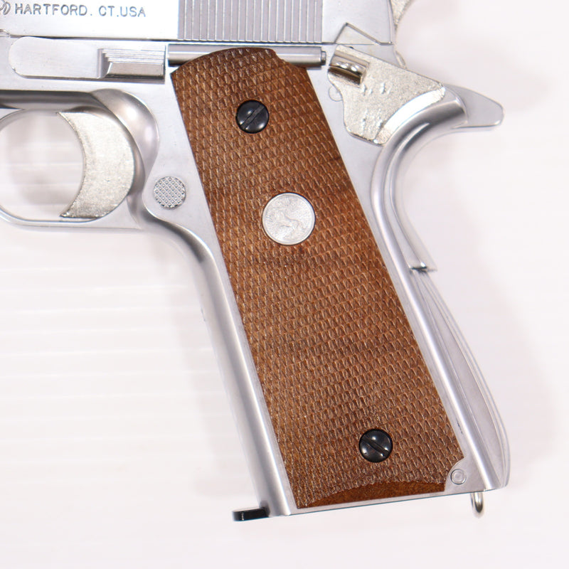 【中古即納】[MIL] REPLICA(レプリカ) 固定スライドガスガン コルトガバメント M1911A1 ニッケルフィニッシュ (18歳以上専用)(20150223)