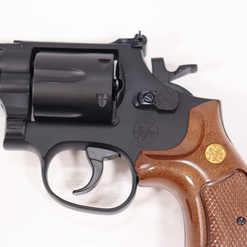 【中古即納】[MIL] クラウンモデル ガスリボルバー S&W(スミスアンドウェッソン) M19.357マグナム 4インチ ウッドタイプグリップ(No.13338) (18歳以上専用)(20240903)