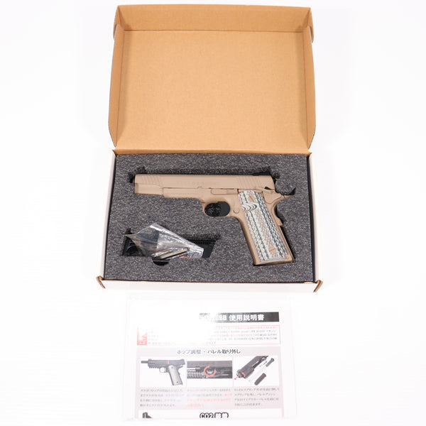 【中古即納】[MIL] タニオ・コバ(TANIO KOBA)/BATON airsoft(バトンエアソフト) CO2ガスブローバック BM-45 FDE(フラットダークアース) (18歳以上専用)(20191211)