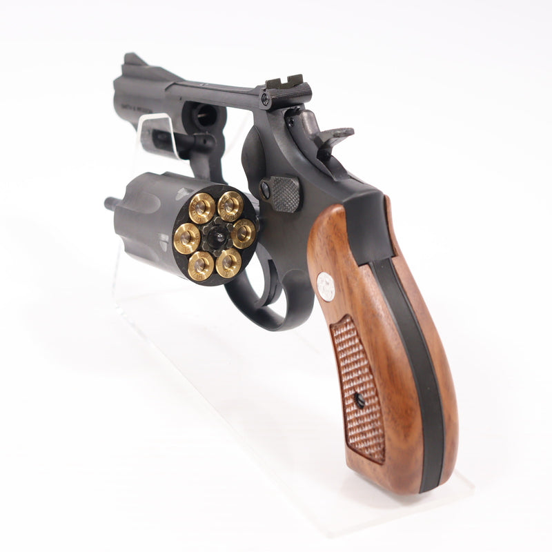 【中古即納】[MIL] ハートフォード(HWS) 発火モデルガン S&W(スミスアンドウェッソン) M19 コンバットマグナム 2.5インチ HW ナチュラル・モデル 木製グリップ付(20230716)