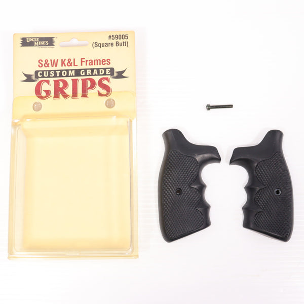 【中古即納】[MIL] Uncle Mike's(アンクルマイクス) S&W(スミスアンドウェッソン) K&Lフレーム用 ラバーグリップ(#59005)(20150223)