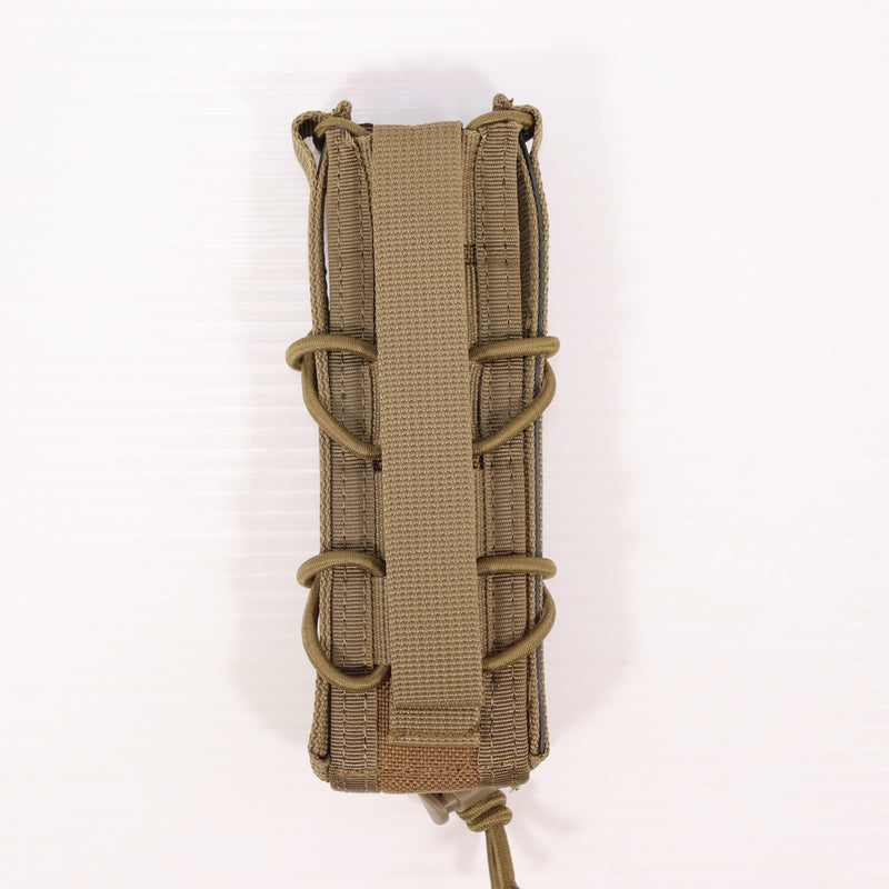 【中古即納】[MIL] ノーブランド TACOタイプ SMG オープントップ シングルマガジンポーチ DE(ダークアース)(20150223)