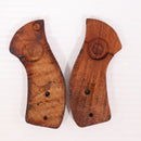 【中古即納】[MIL] MGC 金属モデルガン チーフスペシャル用 木製グリップ チェッカー S&Wメダリオン(20150223)