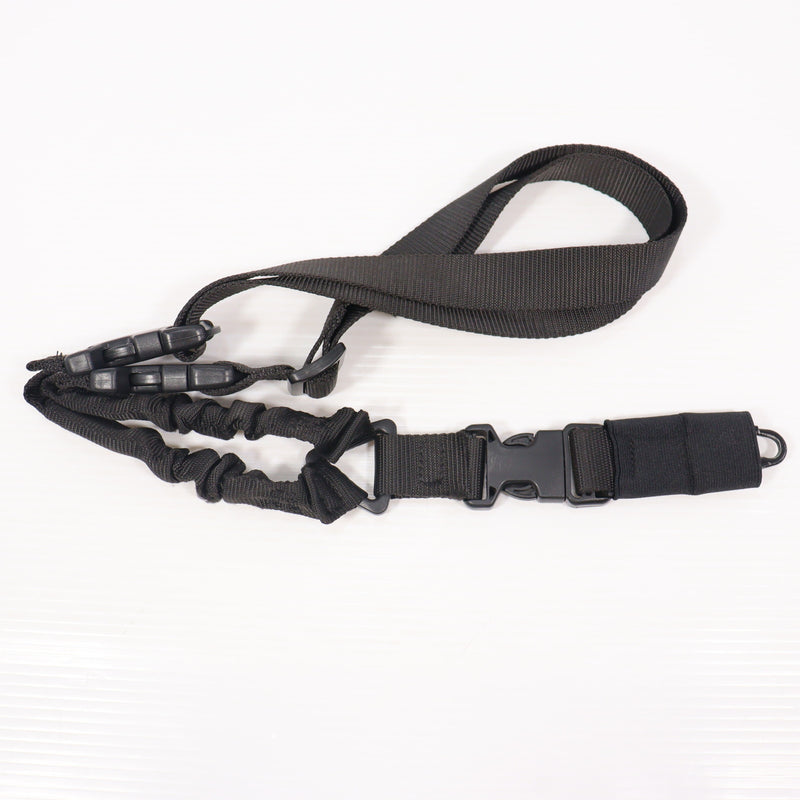【中古即納】[MIL] ノーブランド ワンポイントバンジースリング BK(ブラック/黒)(20150223)