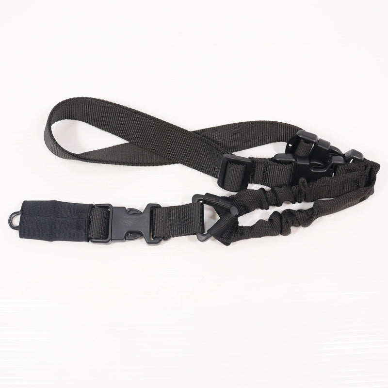 【中古即納】[MIL] ノーブランド ワンポイントバンジースリング BK(ブラック/黒)(20150223)