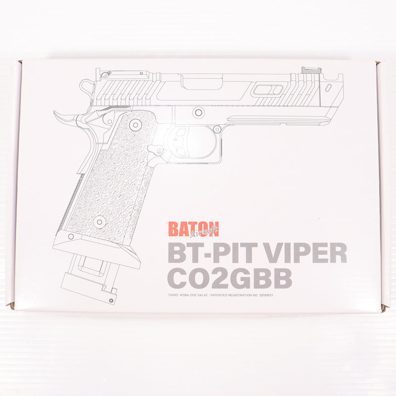 【中古即納】[MIL] (再販) BATON airsoft(バトンエアソフト) CO2ガスブローバック BT-PIT VIPER CO2GBB【JASG認定】(BT-PY) (18歳以上専用)(20250430)