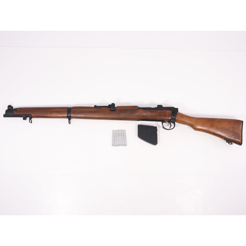 【中古即納】[MIL] DOUBLE BELL(ダブルベル) エアーライフル 排莢式エアコッキング リー・エンフィールド No.1 Mk III リアルウッドバージョン(No.106)(20240420)