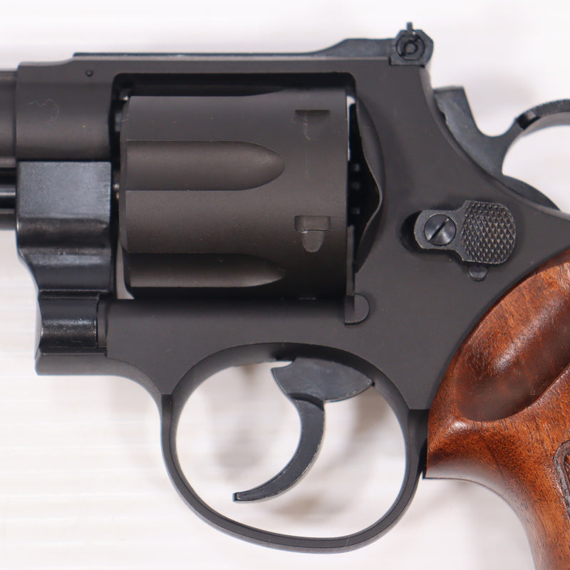 【中古即納】[MIL] マルシン工業 ガスリボルバー S&W(スミスアンドウェッソン) M29 クラシック 8・3/8インチ 6mmBB・Xカートリッジ仕様 ハーフチェッカー木製グリップ付 ブラック HW(ヘビーウェイト) (18歳以上専用)(20200514)