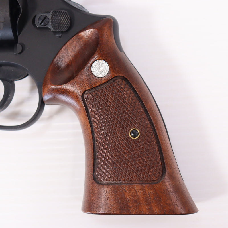 【中古即納】[MIL] マルシン工業 ガスリボルバー S&W(スミスアンドウェッソン) M29 クラシック 8・3/8インチ 6mmBB・Xカートリッジ仕様 ハーフチェッカー木製グリップ付 ブラック HW(ヘビーウェイト) (18歳以上専用)(20200514)