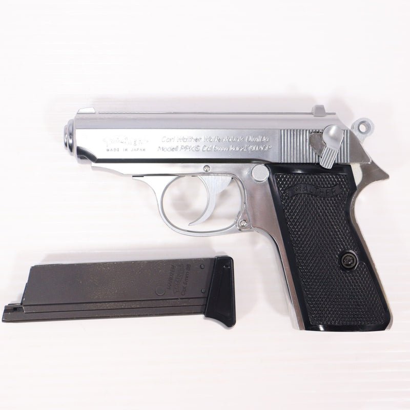 【中古即納】[MIL] マルゼン ガスブローバック ワルサー PPK/S ステンレス (18歳以上専用)(20121120)