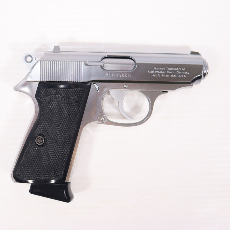 【中古即納】[MIL] マルゼン ガスブローバック ワルサー PPK/S ステンレス (18歳以上専用)(20121120)